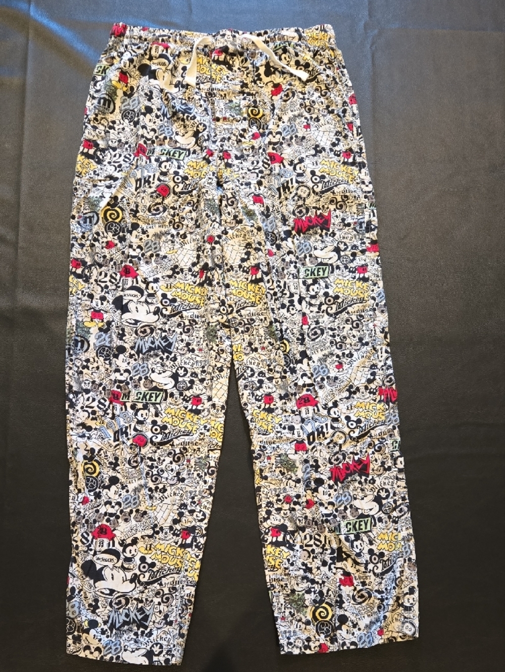 Unisex Disney Parks Mickey Mouse Graphic Pajama Pants - Medium